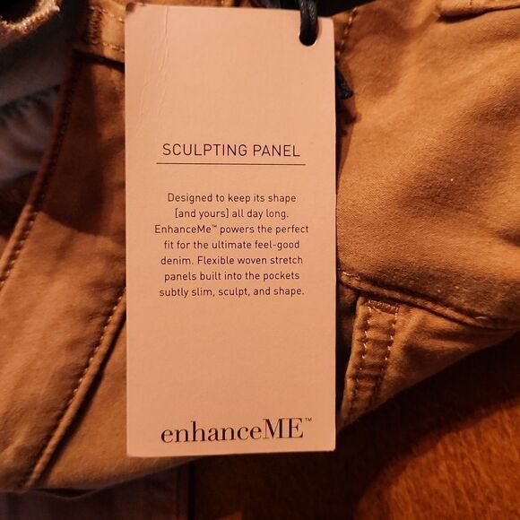 NEW Jen 7 by 7 for All Mankind High Rise Slim Straight Leg Jeans, Size 10, Brown - Picture 12 of 13